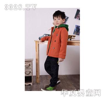 小象酷比男童绒外套