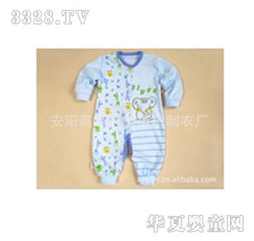 旺蓓尔浅蓝色婴儿连体衣