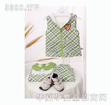安宝儿外出服（条纹格）