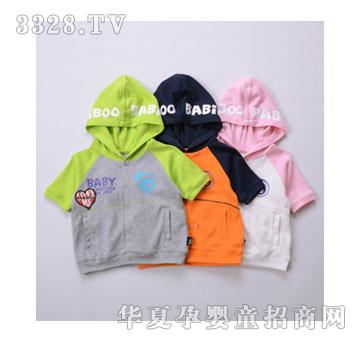 天宝BABiBOO连帽短袖外套