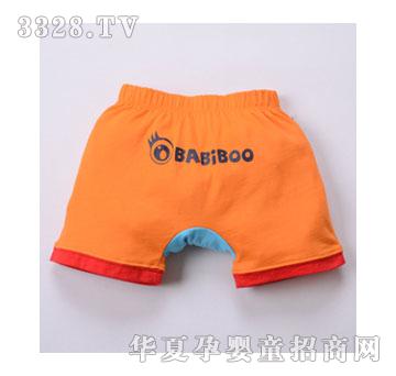 天宝BABiBOO拼色短裤