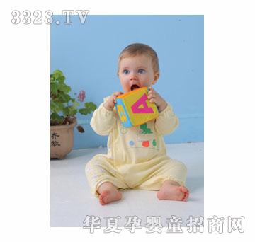 藕糖氏婴幼儿竹纤维长袖睡衣T121Y7001