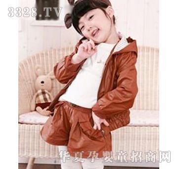 美的宝宝棕色套装