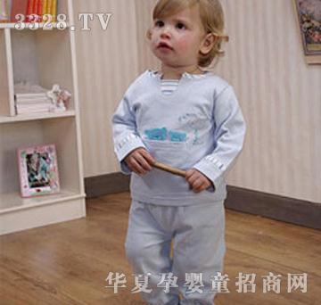 比豆居家系列浅蓝套装