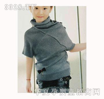 巴克贝兔女童时尚灰色毛衣