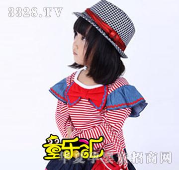 童乐汇条纹女童上衣