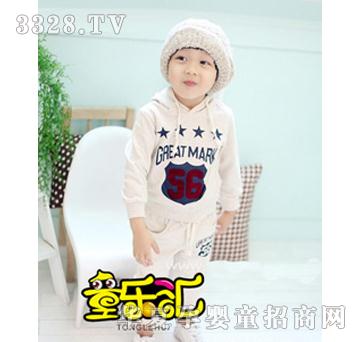 童乐汇白色儿童休闲套装