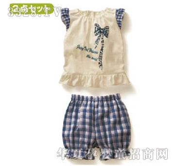 倍岱蓝格女童2件套