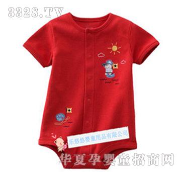 卡特红色小太阳哈衣