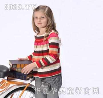 三点水秋季横条纹女服