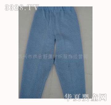 贝特舒蓝色婴童毛裤