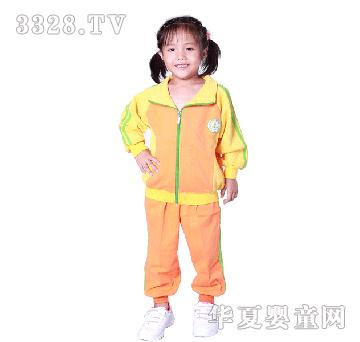 兴源昌橘红色女童幼儿园服