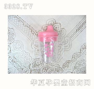 喜悦BABYLUCK双耳透明学饮杯