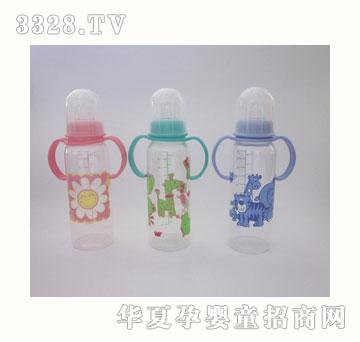喜悦BABYLUCK2色直身奶瓶带双耳