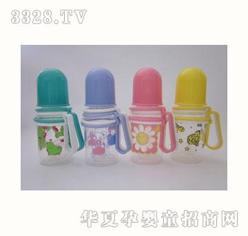 喜悦BABYLUCK2色直身奶瓶带转耳125ml