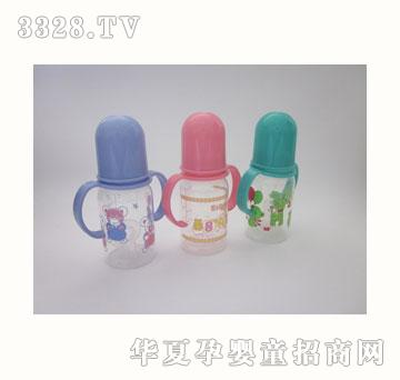 喜悦BABYLUCK2色直身奶瓶带双耳125ml