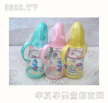 喜悦BABYLUCK4安锥形底座双耳奶瓶---3个装