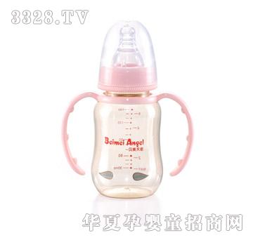 贝美天使5安高级弧形感温有耳PPSU奶瓶