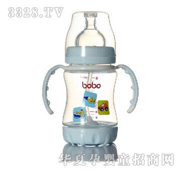 bobo乐儿宝150毫升PP新型塑料自动标口奶瓶