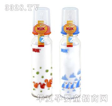 哈琪森240ml耐高温玻璃彩色奶瓶