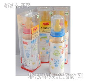 德国NUK-PP彩色卡通奶瓶带2号乳胶仿真通气奶嘴