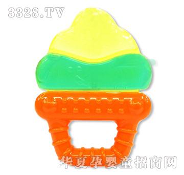 亲亲我造型卡通能安抚宝宝出牙不适双色雪糕牙胶