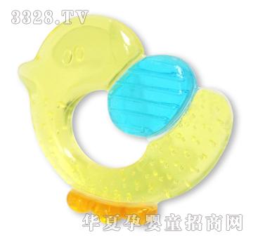 亲亲我设计轻巧易抓握宝宝出牙必备三色雀仔牙胶