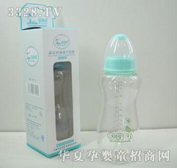 母婴坊M7129晶钻玻璃葫芦奶瓶240ml