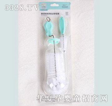 家婴坊防漏尼龙奶瓶刷奶嘴刷