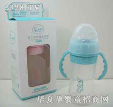 家婴坊宽口径矽胶奶瓶240ml+握把
