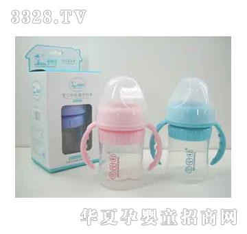 家婴坊宽口径矽胶奶瓶150ml+握把