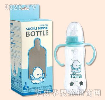 娃丽比高级弧形感温有耳自动奶瓶正品