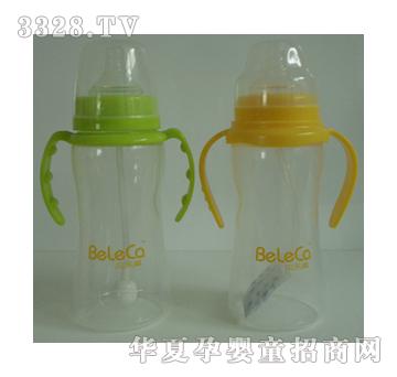 贝乐嘉弧形宽口径自动PP奶瓶330ml