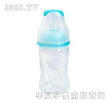 亲恩安标口径花型PP奶瓶（蓝）