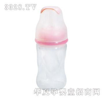 亲恩4安标口径花型PP奶瓶（粉色）