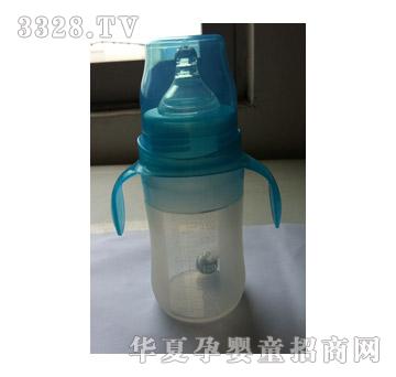 贝安乐220ML宽口弧形硅胶奶瓶