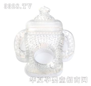 可爱小鸭奶瓶型婴儿入水牙胶