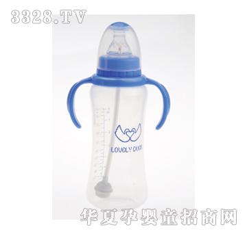 可爱小鸭PP葫芦型自动手把大奶瓶240ml（不含双酚A）