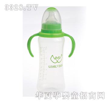 可爱小鸭PP葫芦型手把大奶瓶240ml（不含双酚A）