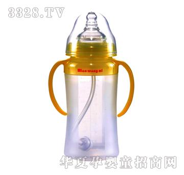 小王子8安硅胶环保形自动有耳奶瓶A171