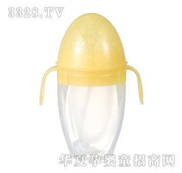 Happy Bee哈皮贝黄色EL-2702防胀气硅胶奶瓶270ml