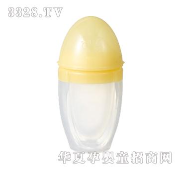 Happy Bee哈皮贝黄色EL-2701防胀气硅胶奶瓶270ml