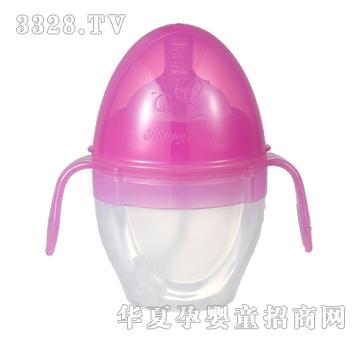 Happy Bee哈皮贝粉色ES-1502防胀气硅胶奶瓶150ml