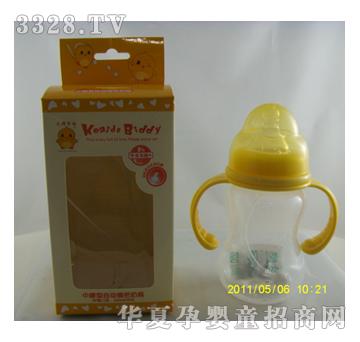 小鸡卡迪1073宽口中腰握把自动奶瓶（PP260ML）