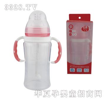 亲多宽口弧形自动握把奶瓶QD1107
