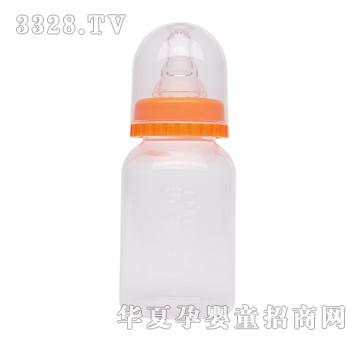 迪信120ml标口直身PP奶瓶橘黄色