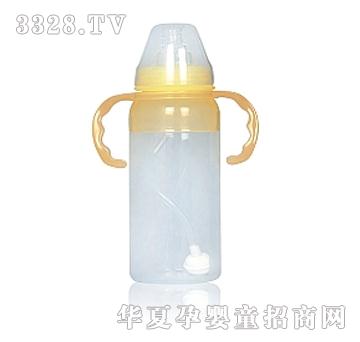 幼爱带柄自动吸宽口硅胶奶瓶220ml
