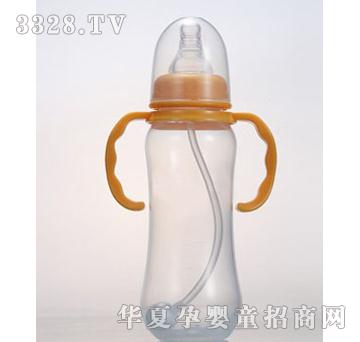 贝婴奇弧形pp橘色奶瓶