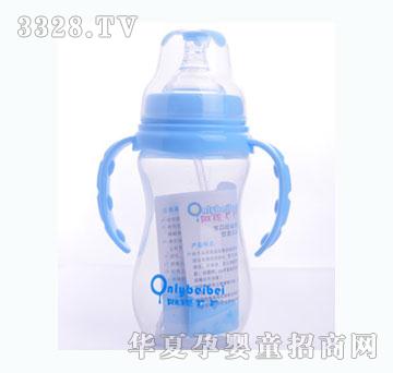 唯昵贝贝WA37宽口径硅胶奶瓶蓝色