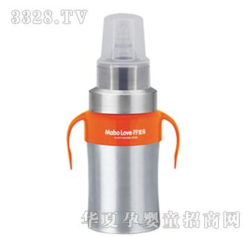 孖宝乐D型不锈钢奶瓶橘黄260ml